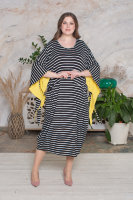 Платье DRK B1337YE Платье выполнено из трикотажной ткани (вискоза 92% эластан 8%), отделочная ткань - из хлопка. 