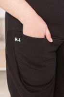Брюки H-4 00450BK Брюки выполнены из мягкой трикотажной ткани трёхнитка, отделка - накладные карманы, аппликация с логотипом фирмы.