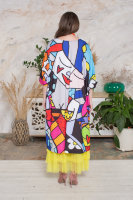 Комплект (платье-туника с кулоном и подъюбник) DRK B1333YE Платье выполнено из трикотажной ткани, подъюбник - из сетки (фатина).