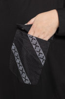 Свитшот DP 10004-1BK Изделие выполнено из мягкой трикотажной ткани с начёсом, вставки - из сетки и плащёвки.