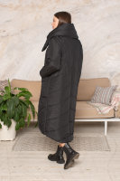 Пальто с поясом MW 2312BK Пальто выполнено из стёганой плащёвки, подкладка - полиэстер 100%, утеплитель - синтепон.