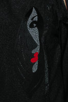Платье DRK B4517BK Отделка платья - стразы, аппликация из плюша с бусинами и стразами, на рукавах - бантики со стразами.