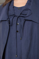 Костюм (юбка, топ и жакет) CD 3918BL Ткань не тянется, похожа на мокрый шёлк, с бархатистым отливом.