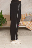 Костюм спорт-шик (брюки и туника) DRK 2059BK Отделка - накладные карманы с принтом, трикотажная резинка, декоративные молнии.
