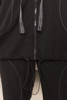 Костюм спорт-шик (брюки и толстовка с капюшоном) DP 6122BK Мягкая трикотажная ткань двунитка, кулиска - в капюшоне и понизу толстовки.