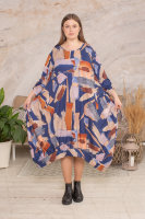Платье HOOK 21301BL Платье выполнено из мягкой трикотажной ткани двунитка, по бокам стягивается кулисками.