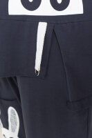 Костюм спорт-шик (брюки и туника) DP 6077-3BL Мягкая трикотажная ткань, отделка - принт, необработанные края.
