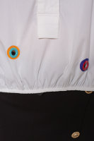 Рубашка DRK P6554WH Отделка - принт, цветные люверсы.