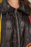 Пальто с капюшоном MY 22739BK Пальто - из плащёвки, утеплитель - синтепон, кулиска - в капюшоне и понизу изделия. Капюшон - отстёгивается.
