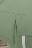 Костюм спорт-шик (брюки и туника) DP 6077-3GN Мягкая трикотажная ткань, отделка - принт, необработанные края.