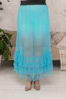 Комплект (платье-рубашка и подъюбник) DRK B1886BL Платье-рубашка - из штапеля, подъюбник выполнен из сетки (фатина)-вискоза 100%.