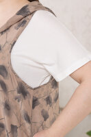 Комплект (платье и сарафан с капюшоном) DP 2067BN Платье - из мягкой трикотажной ткани (вискоза 95% эластан 5%), сарафан - тонкая шелковистая ткань (вискоза 100%).