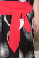 Платье с поясом кушаком CNG 1551BK Платье выполнено из штапеля.