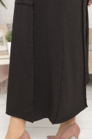 Платье CD 4341BK Платье выполнено из мягкой трикотажной ткани двунитка, рукава - из сетки (фатина), необработанные края.