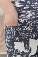 Джинсы-газета 7/8 REF 870BL Мягкая джинсовая ткань.