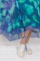Комплект (платье из шифона и сарафан) DP 2970BL Платье - из шифона (вискоза 100%), сарафан - из мягкой трикотажной ткани (вискоза 95% эластан 5%). У платья по бокам - кулиски.