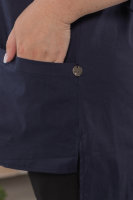 Рубашка DP 1738-2BL Рукава и вставка на спине - из мягкой трикотажной ткани (вискоза 95% эластан 5%).