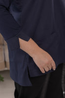Рубашка DP 1738-2BL Рукава и вставка на спине - из мягкой трикотажной ткани (вискоза 95% эластан 5%).