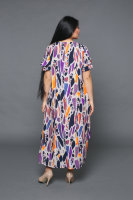 Платье SEC 570MX Длинное платье с карманами, подол изнутри завязывается, создавая различные оригинальные силуэты.