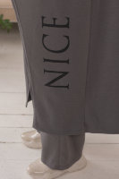 Костюм (брюки и кардиган) HOOK 22600GY Мягкая трикотажная ткань, отделка - буквенный принт.