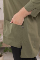 Рубашка DP 1738-2GN Рукава и вставка на спине - из мягкой трикотажной ткани (вискоза 95% эластан 5%).