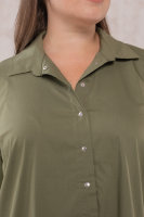 Рубашка DP 1738-2GN Рукава и вставка на спине - из мягкой трикотажной ткани (вискоза 95% эластан 5%).