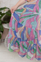 Комплект (платье из шифона и сарафан) CD 3961RD Платье - из шифона (вискоза 100%), сарафан - из мягкой трикотажной ткани (вискоза 95% эластан 5%). 