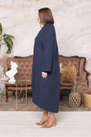 Пальто CNG 6017BL Пальто выполнено из ткани, похожей на валяную шерсть, подкладка - из трикотажной ткани.
