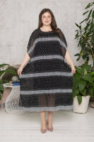 Комплект (платье из шифона и сарафан) CD 4246BK Платье - из шифона (вискоза 100%), сарафан - из мягкой трикотажной ткани (вискоза 95% эластан 5%). Шифон - с вышивкой. 