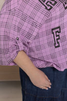 Рубашка DRK P6953PU Рубашка - из штапеля, отделка - буквенный принт.