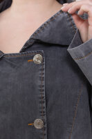 Кардиган джинсовый (тенсель) AL 249048GY Тонкая шелковистая джинсовая ткань - тенсель, объёмные накладные карманы.
