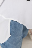Рубашка DP 70022WH Рубашка - из штапеля, отделка - принт.