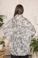 Рубашка DP 2014-7WZ Рубашка выполнена из штапеля, манжеты и вставки по бокам - из трикотажной ткани (вискоза 95% эластан 5%).