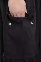 Комплект (туника и сарафан) MY 22646BK Туника - мягкая трикотажная ткань. Сарафан - тонкая шелковистая джинсовая ткань - тенсель. Отделка - металлические люверсы, декоративные шнурки. 