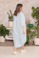 Платье джинсовое AL 2023-1LB Платье выполнено из лёгкой шелковистой джинсовой ткани (тенсель 100%).