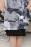 Комплект (платье и сарафан) LM 0871GY Тонкий шелковистый штапель, сарафан - из мягкой трикотажной ткани. Отделка - навесной карман. 