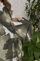 Комплект (платье и сарафан) LM 0871GN Тонкий шелковистый штапель, сарафан - из мягкой трикотажной ткани. Отделка - навесной карман. 