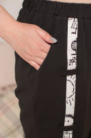 Костюм спрот-шик (брюки и футболка) DP 6081-1BK 
