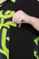 Рубашка DP 70045GN Комбинация двух тканей: штапеля (вискоза 100%) и мягкой трикотажной ткани (вискоза 95% эластан 5%). 