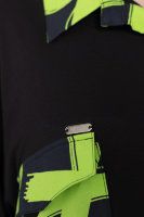 Рубашка DP 70045GN Комбинация двух тканей: штапеля (вискоза 100%) и мягкой трикотажной ткани (вискоза 95% эластан 5%). 