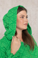 Пальто с капюшоном (осень-весна) RF 4567GN Двухслойная стёганая ткань.