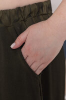 Костюм (брюки и жакет с капюшоном) DP 6096GN Мягкая трикотажная ткань (варёнка), необработанные края.