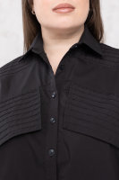 Рубашка H-4 01809BK Рубашечная хлопковая ткань, внутри - сетка (фатин).