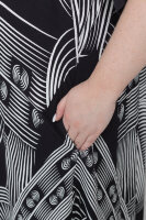 Платье MY 2369BW Штапель (ткань не тянется), по горловине - трикотажная резинка. Платье изнутри по бокам подвязывается.