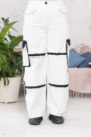 Джинсы H-4 01867WH Мягкая плотная джинсовая ткань, отделка - рваные края.
