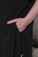 Платье "Вестерн" DP 2261 Основная ткань - штапель. Верх платья - из трикотажной ткани (вискоза 95%  эластан 5%). Отделка - принт с ковбоями..