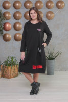 Платье CNG 9084BK Отделка - аппликация, пайетки.