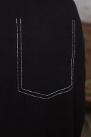 Костюм спорт-шик (брюки и туника) HOOK 2120810BK Костюм выполнен из мягкой трикотажной ткани двунитка, отделка - декоративная строчка, на рукавах туники - вставки из плащёвки. 