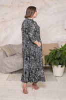Платье DRK P6689BK Платье выполнено из мягкой трикотажной ткани двунитка с накатом.