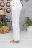 Брюки DP 902WH Хлопковые брюки с карманами, подхватом по низу и большим количеством модификаций благодаря шлейкам с двух сторон от щиколотки.